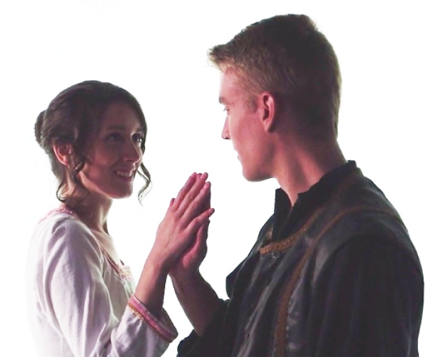 Lauren Dobbie and Adam Pellerine in Romeo & Juliet